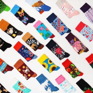 Women's  12 Pairs Assorted Patterns, Advent Calendar, Funky 12 Days Of Socks